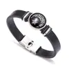 Pulsera trenzada Hy Cross-Border Amantes del Sol y la Luna Acero Inoxidable Joya del Tiempo Pulsera Trenzada Día de San Valentín Pulsera de Pareja Pulsera de Luna