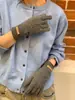 Guantes Trenzados Estilo Coreano para Hombre en Invierno, Separados por Dedos, Cálidos, Tejidos, a Prueba de Frío, Engrosados, Guantes de Ciclismo con Pantalla Táctil para Estudiantes, Guantes para Mujer