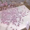 Decoraciones para Uñas Rosa Brillante Transparente Zirconia Cúbica 5A Rosa Transparente Mini Zirconia Micro Puntas Traseras Rhombos Rhombos de Uñas de Forma Mixta