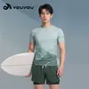 Conjunto de Roupa de Banho Masculina Youyou 2026 Novo Anti-Constrangimento Fonte Termal Peça Dupla Superior Traje de Banho Adulto Confortável