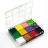 Set de Pintura al Óleo y Acuarela a Cuadros de 12 Colores Pintura Facial para Halloween, Navidad, Pascua Pintura para Escenario