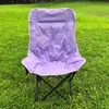 Silla Lunar Premium para Acampar al Aire Libre y Picnic, Silla Portátil Acolchada para Bocetos Artísticos, Silla Plegable Acolchada para Exteriores