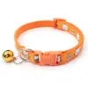 Coleira para Cão com Impressão Colorida de 1cm Suprimentos para Gato e Cachorro Colar Teddy Ajustável Suprimentos para Animais de Estimação Pequenos