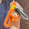 Lindo Llavero de Cerdo de Dibujos Animados Espaciales con Degradado Colgante para Bolso de Teléfono Móvil Anillo Colgante para Llavero de Coche Regalo Venta al por Mayor