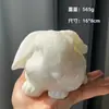 Paquete de materiales de producción de胚ón blanco pellizcado para bricolaje, molde de yeso plano blando hecho a mano, paquete de materiales de producción de silicona, adornos