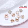 Venta al por mayor de Pedrería Hexagonal de Fondo Puntiagudo para Uñas, Joyería de Pedrería Irregular de Vidrio Colorida Ultra Brillante, Accesorios Octagonales para Uñas al por Mayor