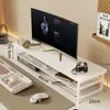 Suporte para Monitor de Computador Organizador de Mesa Rack Organizador de Armazenamento para Estação de Trabalho Base com Gaveta