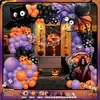 Amazon Cross-Border Conjunto de Balões Tema Halloween Festival dos Fantasmas Balão de Látex Laranja Decoração de Festa Corrente de Balões