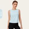 Chaleco deportivo personalizado Wow para mujer, de seda de hielo, de secado rápido, para yoga, correr al aire libre, protector solar, sin mangas, para verano
