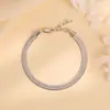 Conjunto de Collar y Pulsera de Cadena de Cuchilla de Plata de Ley S925 para Pareja Estilo Normcore Unisex para Hombres y Mujeres Tendencia Moda Joyería de Plata