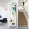 Pintura decorativa de tira delgada para el recibidor, pegatina simple para pasillo y pasillo, versión vertical para columnas estrechas, arte de pared autoadhesivo, una opción de regalo perfecta