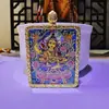 Colgante Thangka de Oro Semi-Pintado a Mano de Xizang, Ocho Budas Guardianes, Colgante Thangka del Buda del Nacimiento, Thangka Portátil al por Mayor