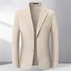 Nueva colección de otoño e invierno: Blazer casual de pana de un solo botón para hombre, elegante y disponible en tallas grandes, adecuado para el trabajo y el uso diario.