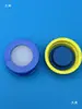 Tapa Azul Shuniu para Botella de Reactivos Gl45 Tapón Sellador de Silicona Tipo Tapón de Botella Tapa Azul de Botella con Abertura para Fermentación Tapón para Botella Anaeróbica