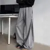 Calça Casual Scimitar High Street Americana Masculina Marca Trendy Solta Calça de Moletom Esportiva Calça de Perna Reta com Caimento Calça Longa Primavera e Outono