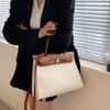 Bolso de Mano de Moda Europeo y Americano Transfronterizo Nuevo Bolso de Lona para Mujer Maletín Retro Bolso de Mano Bolso de Hombro Único Cruzado