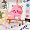 20*20 Desenho Animado Pintura a Óleo Digital DIY Colorir Pintura Decorativa Genshin Flor Pintura a Óleo Pintura a Óleo Digital Infantil Atacado