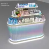 Prateleiras Redondas para Salão de Beleza, Armários Expositores de Maquiagem, Perfumaria, Beleza Médica, Armários Ilha de Beleza, Expositores de Chão para Roupas