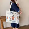 2024 nueva versión coreana de bolso casual de hombro Joker bolso de lona de gran capacidad bolso de moda para estudiantes una generación de cabello
