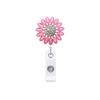 Color metal dorado girasol taladro hebilla telescópica hebilla hebilla giratoria strass hebilla de fácil extracción Clip para insignia