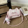 Bolsa de ombro super moderna e adorável com tema de gato para mulheres, novo estilo 2026, bolsa de ombro casual, bolsa transversal, perfeita para sair ou ir para o trabalho