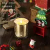 Taza de Vela Dorada Vela de Aromaterapia Regalo de Navidad Comercio Exterior Ambiente de Alta Gama Joyería Regalo de Acompañamiento de Cumpleaños