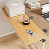 Placa de extensión de escritorio, uso en oficina, no requiere taladro, panel de mesa extensible, soporte de brazo plegable, bandeja para teclado