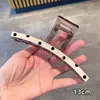 Pinza para el pelo coreana linda para mujer, tamaño grande, estilo de alta gama, adecuada para cabello grueso, pinza de tiburón, horquilla, pinza de lazo