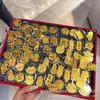 Adesivos de Telefone de Ouro Puro 999 em Estoque, Podem Ser Gravados com Logo + Embalagem em Caixa de Presente, Compra Atacadista de Presentes para Casamento e Corporativos