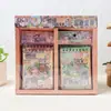 Libro de Colección de Escenas Miniatura, Libro de Pegatinas de Paisajismo Portátil, Libro Hecho a Mano DIY de Cabaña Estéreo Apilada 3D