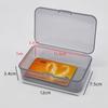 Caja de Plástico Pequeña Rectangular Transparente Gris Organizador de Componentes Digitales Caja de Piezas Caja de Embalaje para Productos Pequeños Caja de Almacenamiento