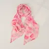 Bufanda de Seda Super Hada Estilo Nuevo para Mujer, Bufanda Larga y Ligera de Gasa, Bufanda Estilo Coreano Atmósfera Fresca y Dulce, Lazo para Cinturón
