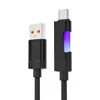 Efeito de Iluminação RGB Carregamento Rápido 100W Cabo de Dados Trançado Adequado para Carregamento de Celular Apple Tipo-C Android Venda por Atacado