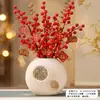 2026 Año del Caballo Día de Año Nuevo Festival de Primavera Decoraciones Fruta Roja Moneda de Oro Luces de Árbol Escena de Año Nuevo Arreglo de Ambiente Adornos para Sala de Estar