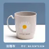 Taza para Cepillarse los Dientes Hd para el Hogar de Aspecto Atractivo para Niños Taza Gruesa de Gran Capacidad para Cepillos de Dientes de Plástico Taza de Enjuague Bucal de Gama Alta con Asa