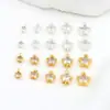Colgante de Estrella de Cinco Puntas Doble Colgante con Incrustaciones de Diamantes Color Cobre Chapado en Oro de 18 Quilates con Colgante de Estrella de Borde Floral Doble Colgante Accesorios para Joyería Hechos a Mano para DIY