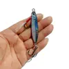 Isca Plana Flutuante para Cavala, Isca de Chapa de Ferro, Isca Artificial, Isca Artificial para Pesca de Cavala, Isca de Chapa de Ferro com Anzol Duplo, Lançamento Ultra-Longo