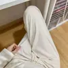 Calça Casual Nova Outono/Inverno Estrela Preguiçosa Cintura Alta Solta Afinando Estampada de Perna Reta Dopamina