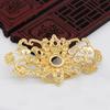 Zhongxing accesorios para tocado diy patrón de nube tocado pasador de pelo retro nube auspiciosa candado Ruyi borla candado pequeño de oro corona de pelo de novia