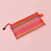 Bolsa de Malha para Papelaria Transfronteiriça Bolsa para Documentos Estudante Grande Capacidade Estojo para Lápis Bolsa de Armazenamento Exame Bolsa Colorida com Aba
