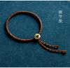 Pulsera S925 Plata Zodiaco Tibetano con Nudo Vajra de Nueve Capas y Cuerda de Cinco Colores para Mujer, Venta al por Mayor