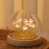 Luz de Noche de Flor de Rosa Hecha a Mano Materiales DIY Decoración Creativa Luz de Ambiente para Dormitorio Escritorio Regalo del Día de San Valentín