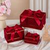 Caja de Regalo Estrella Brillante Día de San Valentín Caja de Regalo Romántica con Lazo Caja Vacía Boda Compromiso Caja de Dulces para Boda