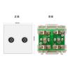 Accesorios de enchufe de interruptor de pared tipo 86 transfronterizos, marco de vidrio blanco y 52 módulos funcionales se pueden combinar libremente