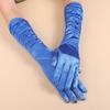 Guantes de novia largos retro, accesorios para fotos de boda, cosplay, guantes de mujer, etiqueta de fiesta, guantes de colores