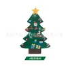 Pendente de decoração de Natal em feltro tridimensional transfronteiriço autoadesivo árvore de Natal de feltro DIY educacional para crianças feito à mão