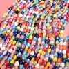 Corazón Colorido Mezcla de Colores Cuadrado Cerámica Mezcla de Cuentas Hechas a Mano Cuentas Accesorios para Joyería DIY Materiales Diarios Hechos a Mano Zakka