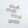 Cinta Washi Momo - Serie Muestreo de Mensajes - Pegatinas Decorativas Reutilizables para DIY de Diario Antiguo en Inglés - 6 Diseños a Elegir