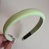 Diadema Verde Primavera con Acabado de Alta Gama, Versátil para Salir, Diadema de Esponja, Pinza para el Cabello, Accesorio para el Cabello, Estilo Nuevo