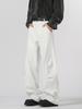 Pantalones Casuales de Arco Plisado Machete Estilo Americano para Hombre y Mujer Primavera y Otoño Pantalones de Pierna Ancha Overol Pantalones Holgados Cleanfit para Hombre